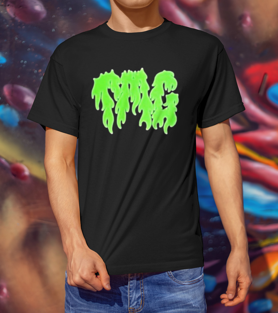 TMG Merch Slime Green Drip TMG T-Shirt