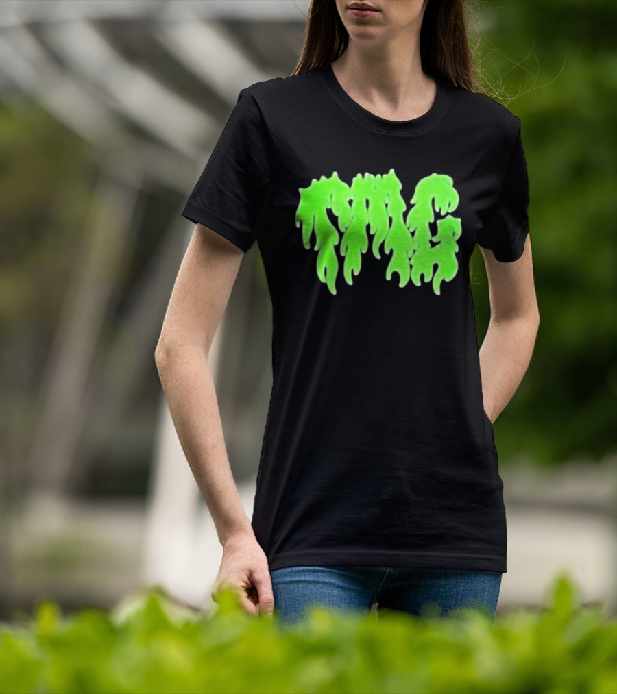 TMG Merch Slime Green Drip TMG T-Shirt
