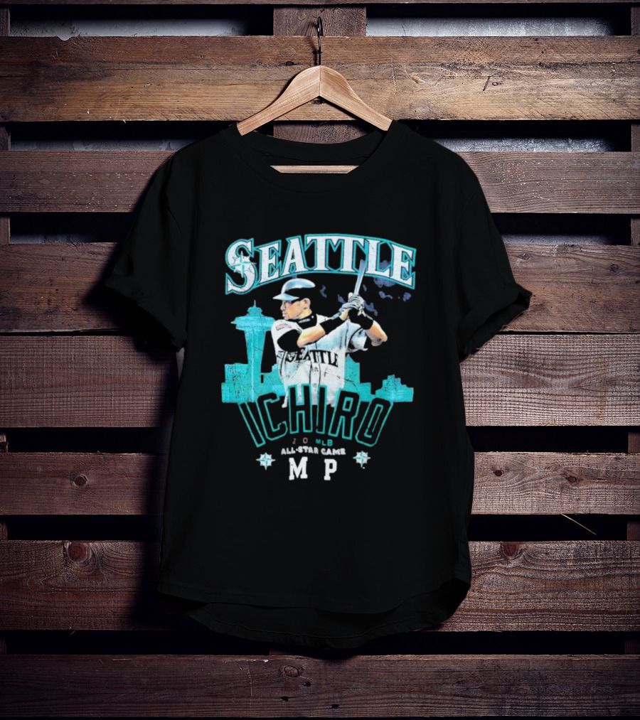 Seattle Mariners 2007 MLB All Star Game MVP Ichiro Suzuki T-Shirt