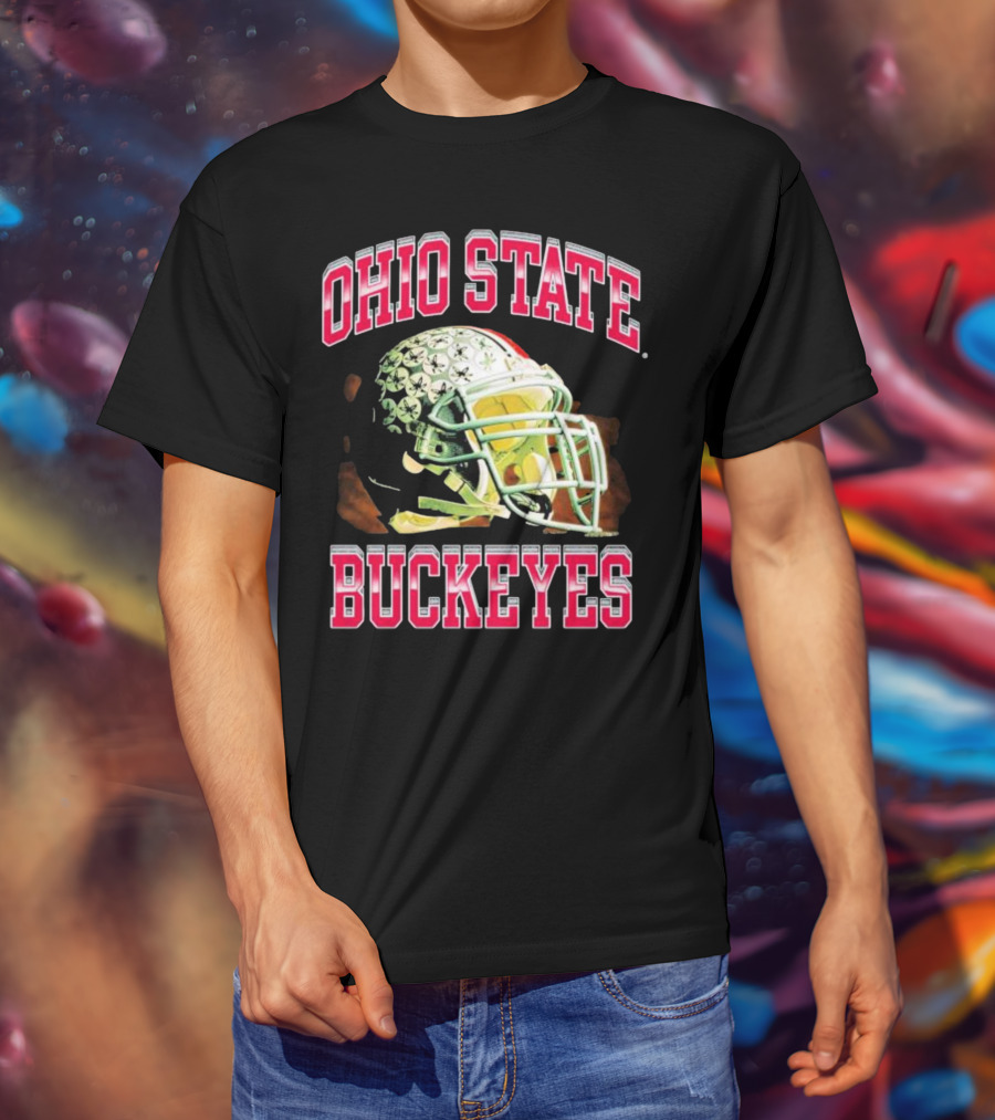 Ohio State Buckeyes Football Helmet T-Shirt