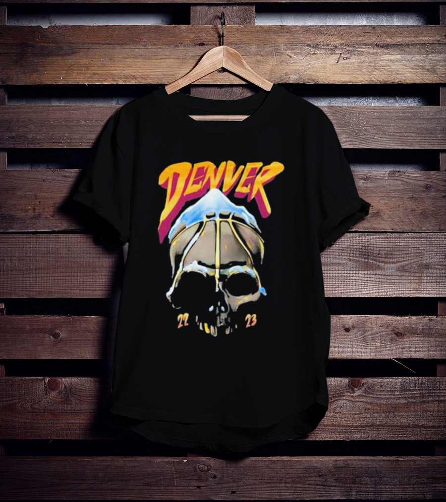 Denver Skull Basketball 22 23 T-Shirt
