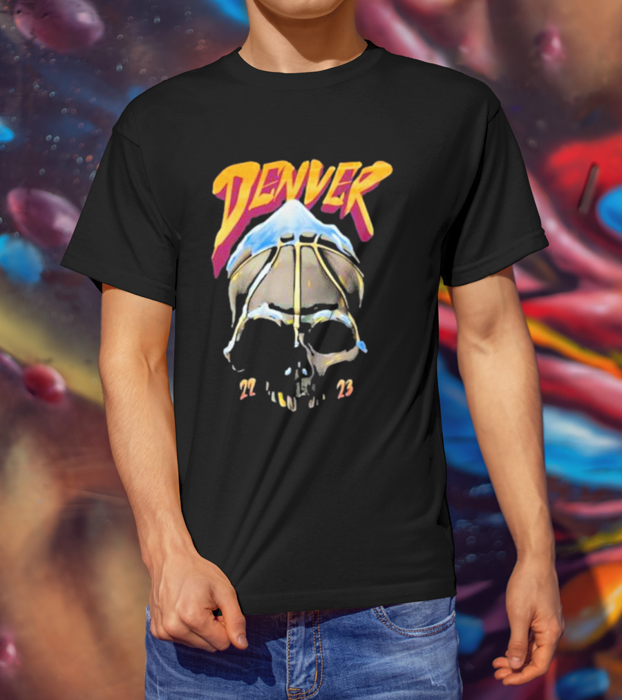 Denver Skull Basketball 22 23 T-Shirt