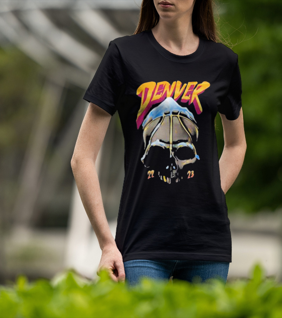 Denver Skull Basketball 22 23 T-Shirt