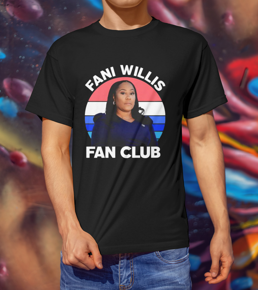 Fani Willis Fan Club Georgia District Attorney Stripes T-Shirt