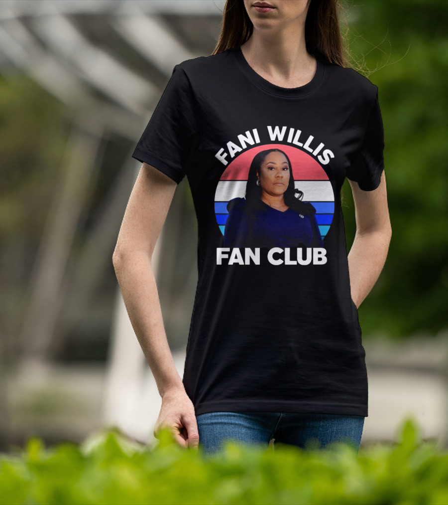 Fani Willis Fan Club Georgia District Attorney Stripes T-Shirt
