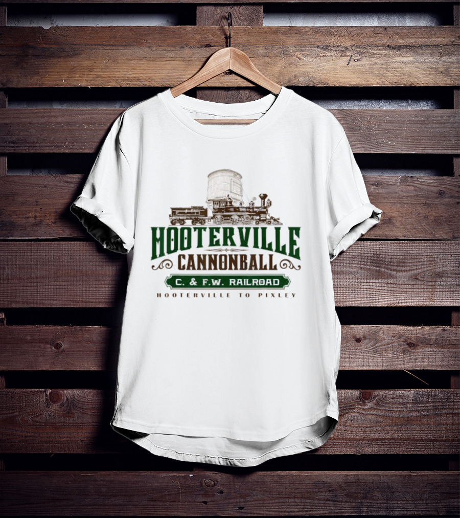 Hooterville Cannonball C. And F.W Railroad Hooterville To Pixley T-Shirt