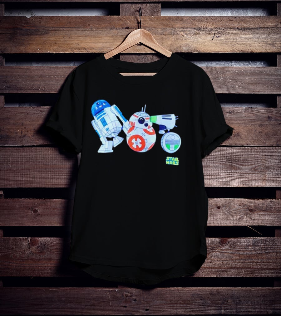 R2-D2 BB-8 D-O Star Wars Droid Collection T-Shirt