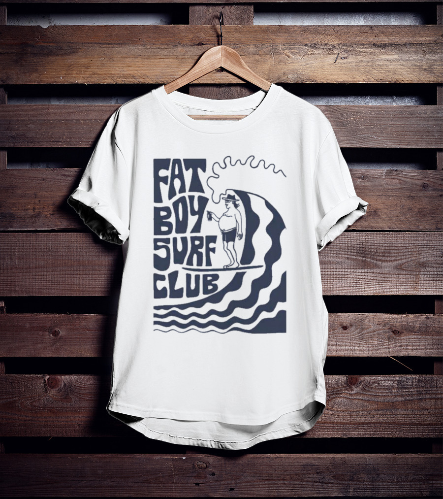 Fat Boy Surf Club Big Wave Jerry Surfing Adventure T-Shirt