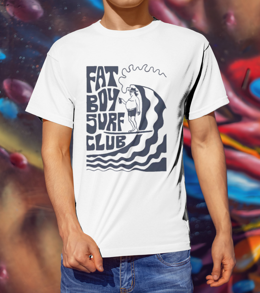 Fat Boy Surf Club Big Wave Jerry Surfing Adventure T-Shirt