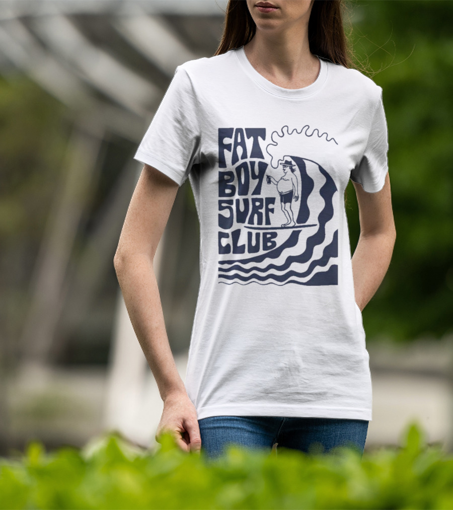Fat Boy Surf Club Big Wave Jerry Surfing Adventure T-Shirt
