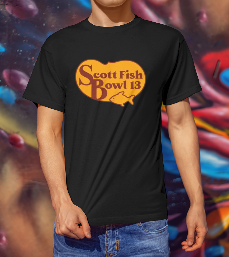 Scott Fish Bowl 13 Logo With Fish T-Shirt