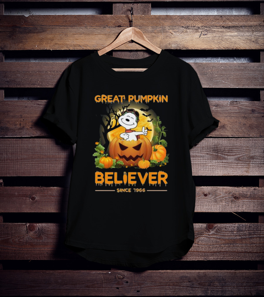 Snoopy Great Pumpkin Believer Since 1966 Halloween T-Shirt