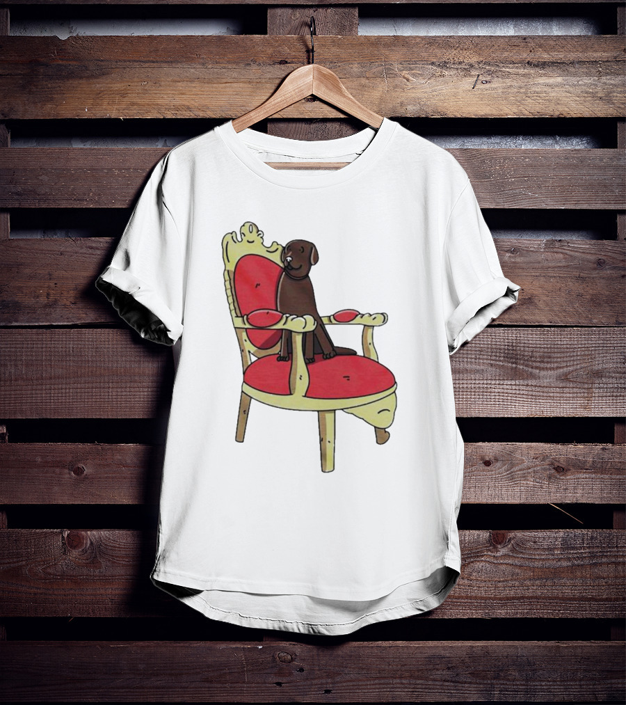Win The Dog On A Royal Throne Chair T-Shirt