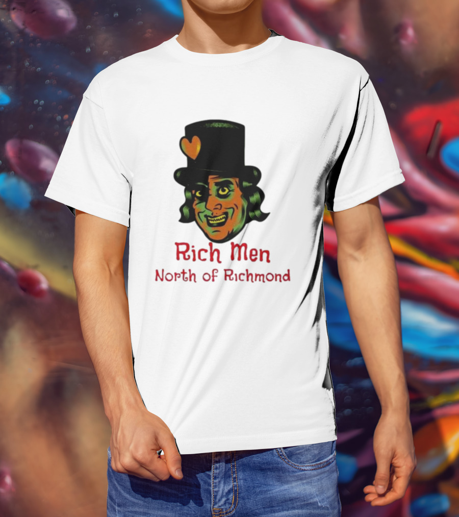 Rich Men North Of Richmond Damn Shame Top Hat Heart T-Shirt