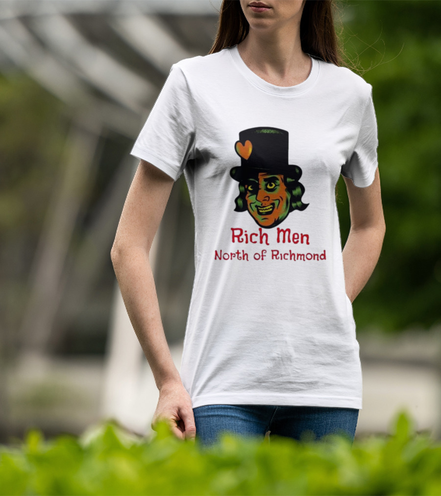 Rich Men North Of Richmond Damn Shame Top Hat Heart T-Shirt