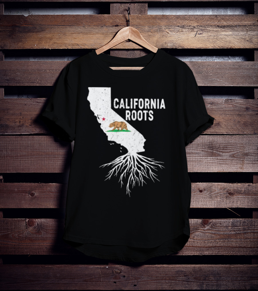 California Roots Bear And State T-Shirt