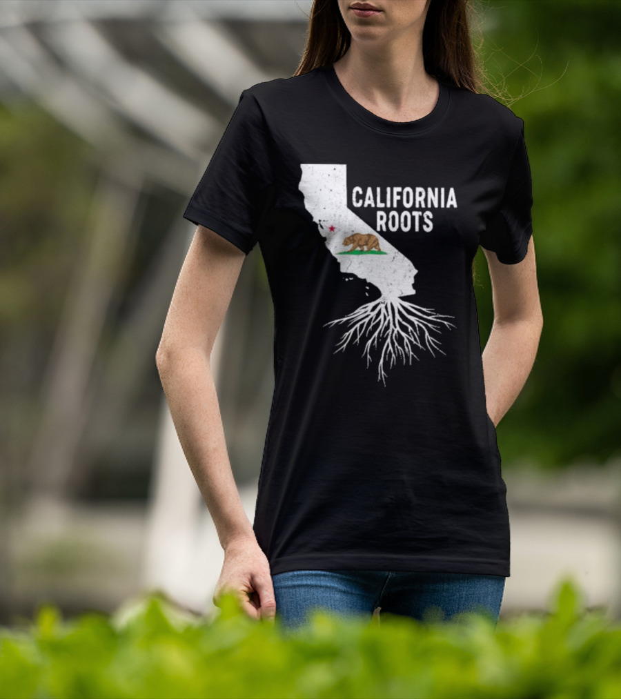 California Roots Bear And State T-Shirt