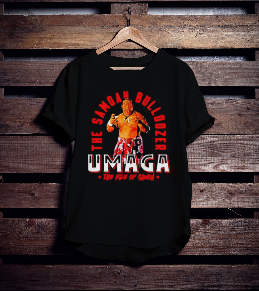 Umaga The Samoan Bulldozer The Isle Of Samoa T-Shirt