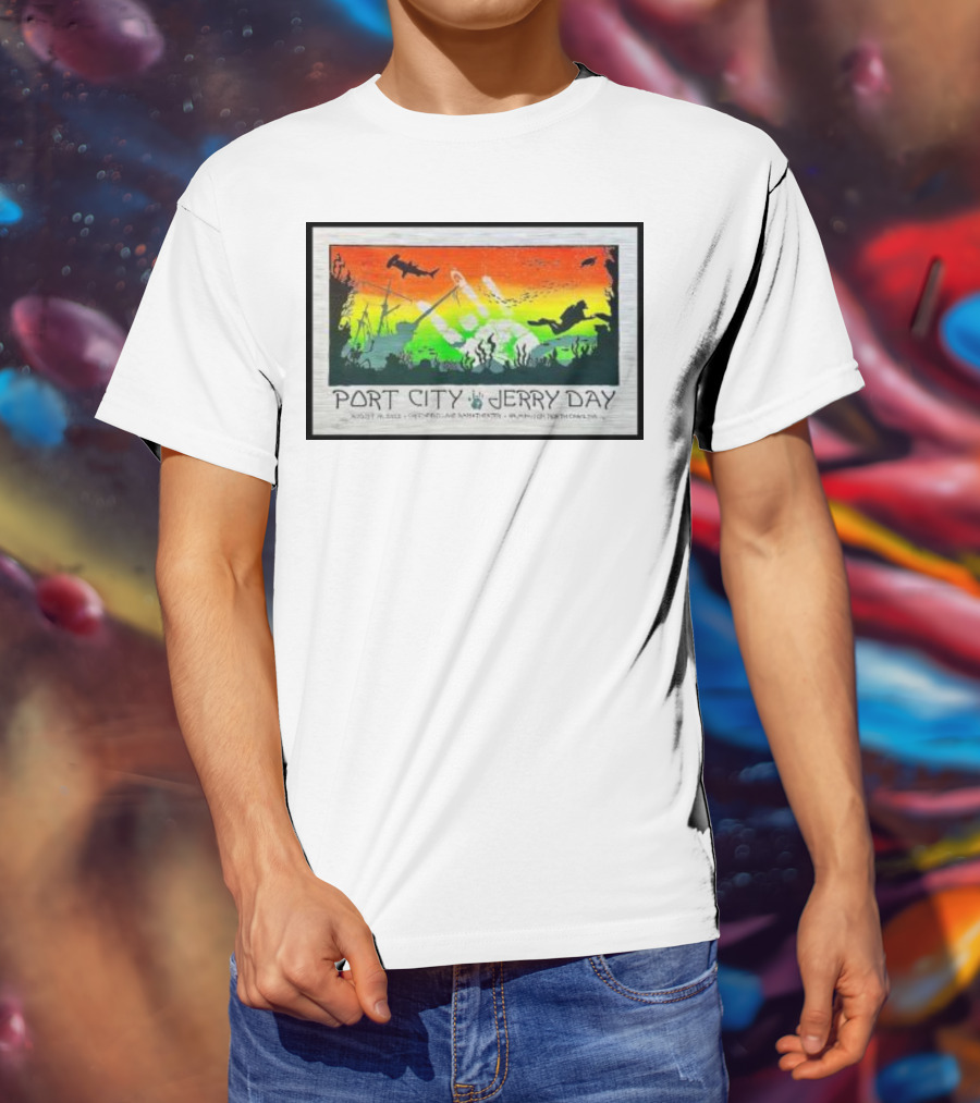 Port City Jerry Day August 29 Greenfield Lake Wilmington North Carolina T-Shirt