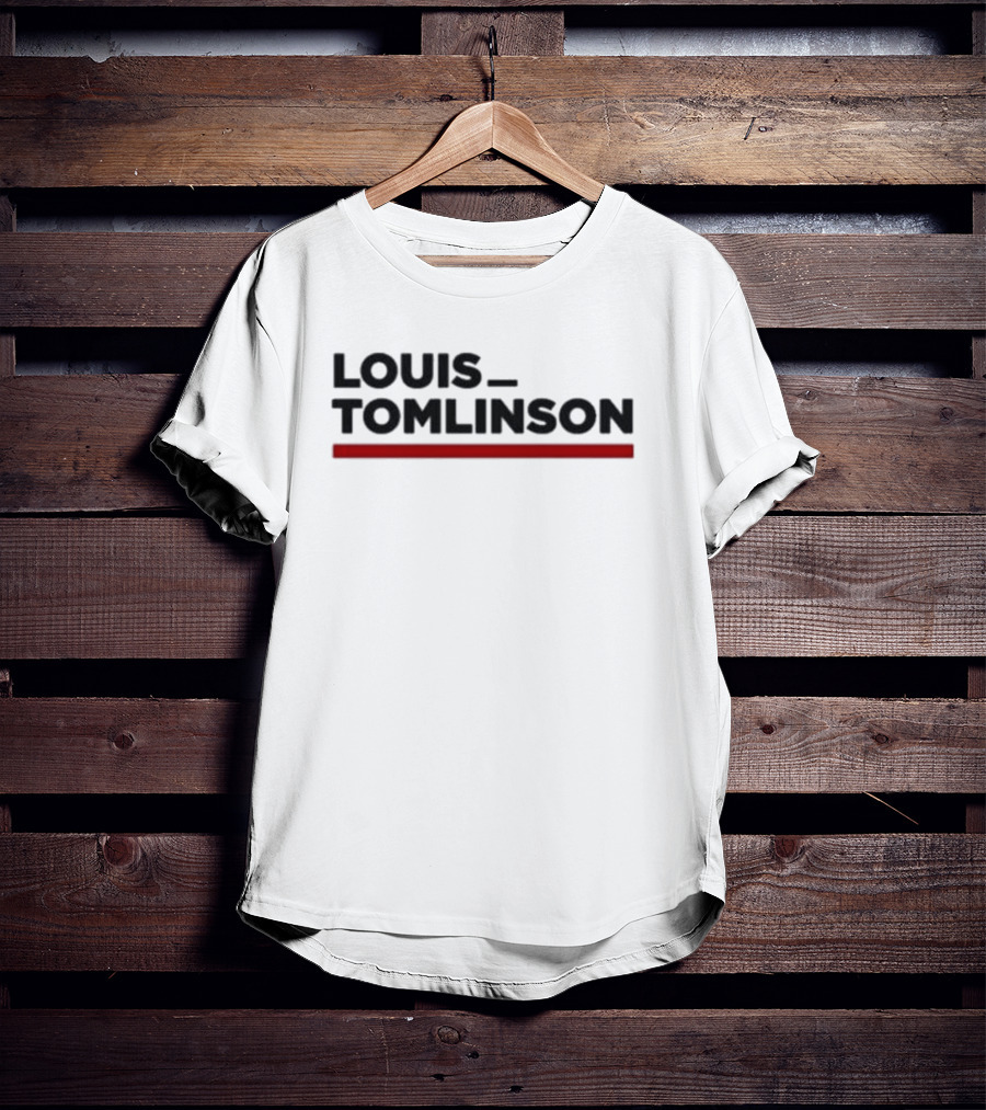 LOUIS TOMLINSON Red Underscore T-Shirt