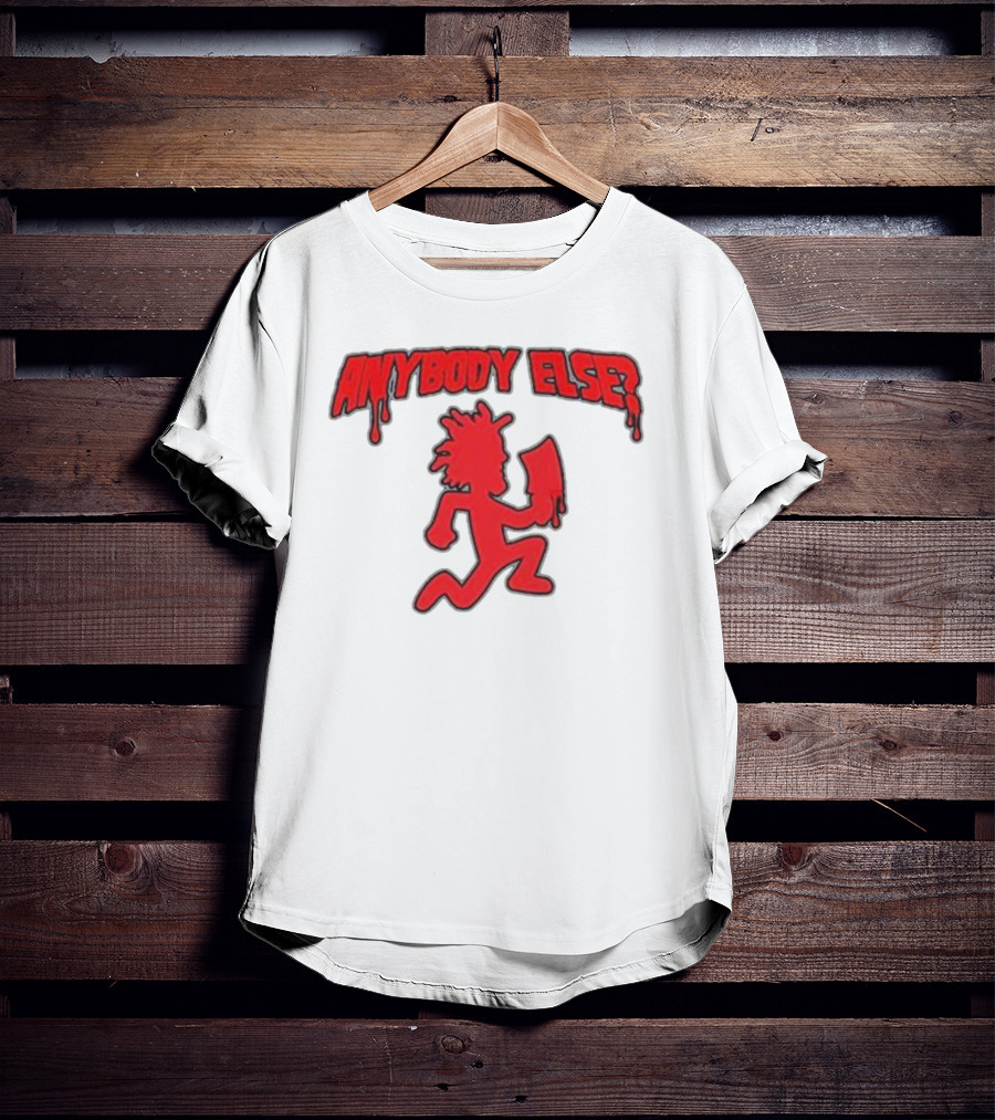 Anybody Else Hatchet Man Red Dripping Text T-Shirt