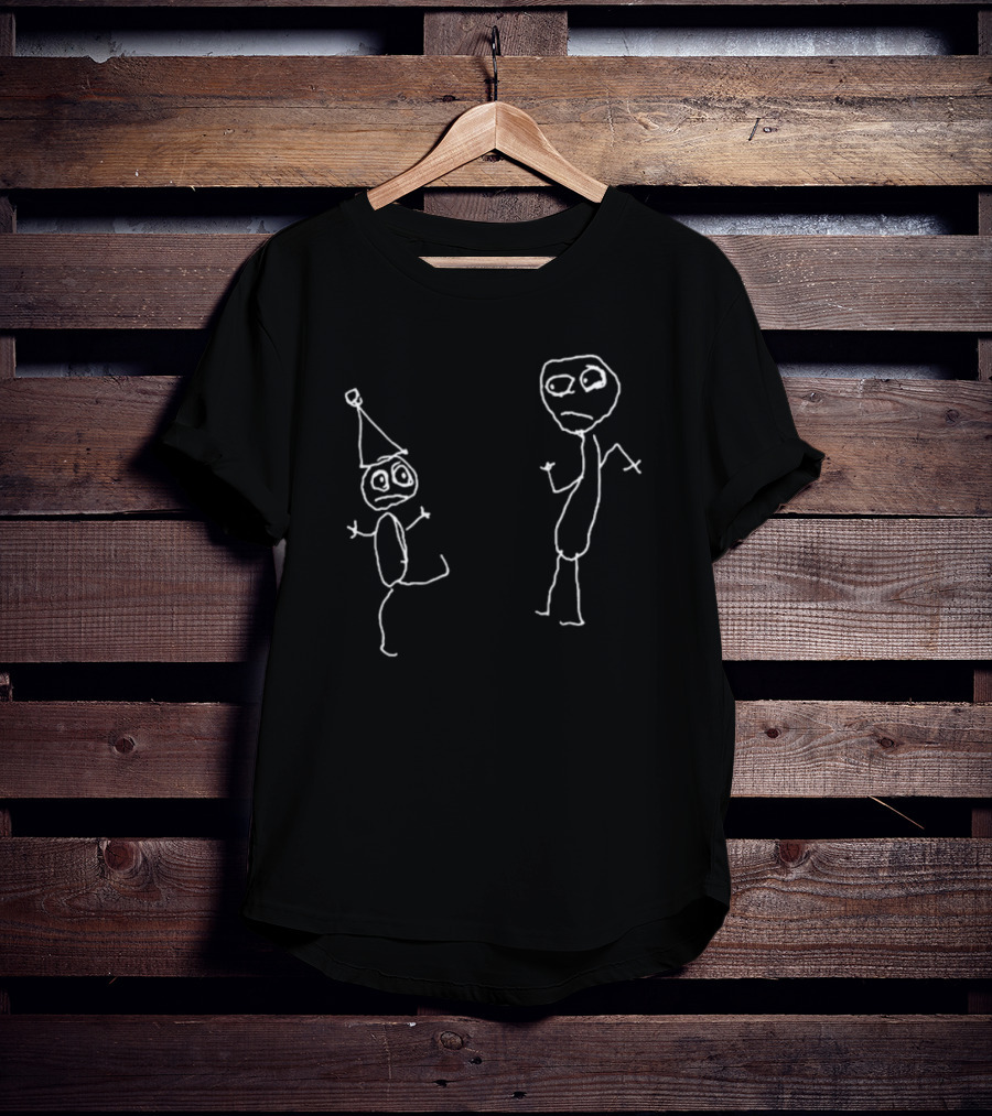 Don Hertzfeldt Rejected Left-Handed Surreal Stick Figure Characters T-Shirt