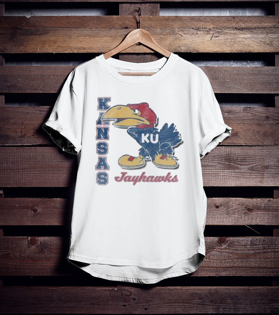 KANSAS KU Jayhawks Retro Throwback '47 Franklin T-Shirt