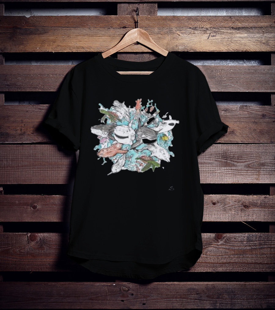 Save The Seas Ocean Creatures Conservation T-Shirt
