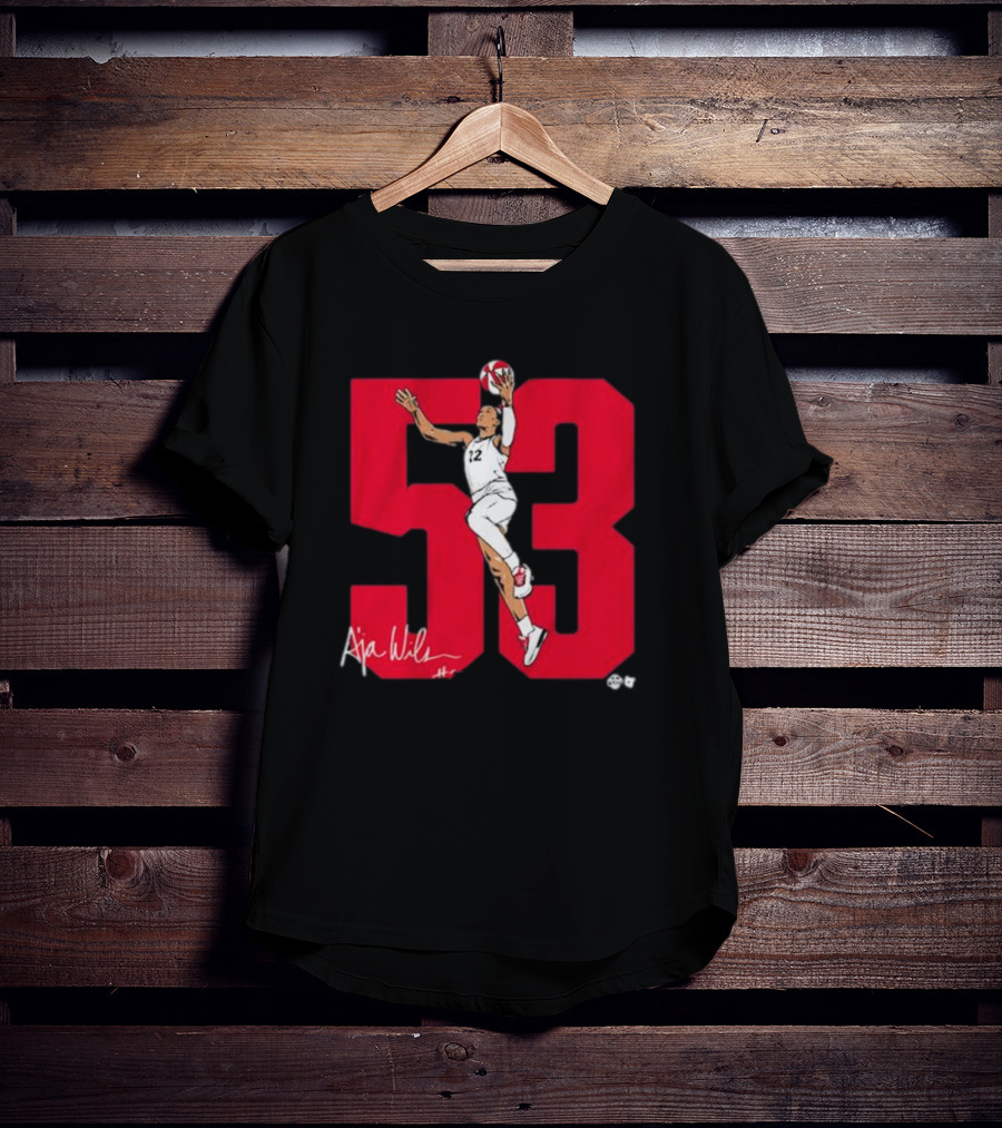 A’ja Wilson 53 Signature Dunk Jumpshot Number 22 T-Shirt