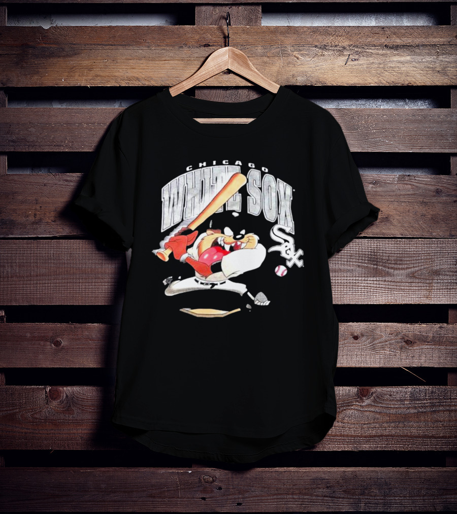 Chicago White Sox 1996 Taz Baseball Character With Bat T-Shirt