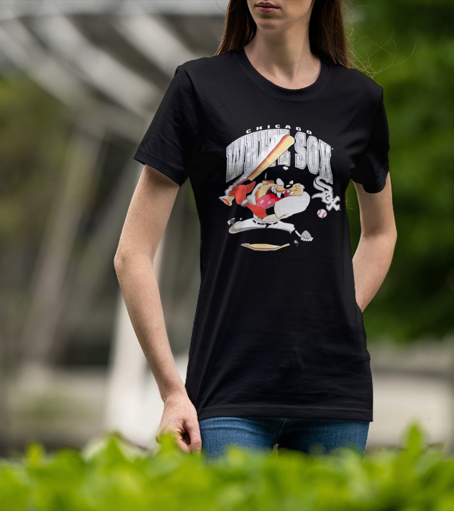 Chicago White Sox 1996 Taz Baseball Character With Bat T-Shirt