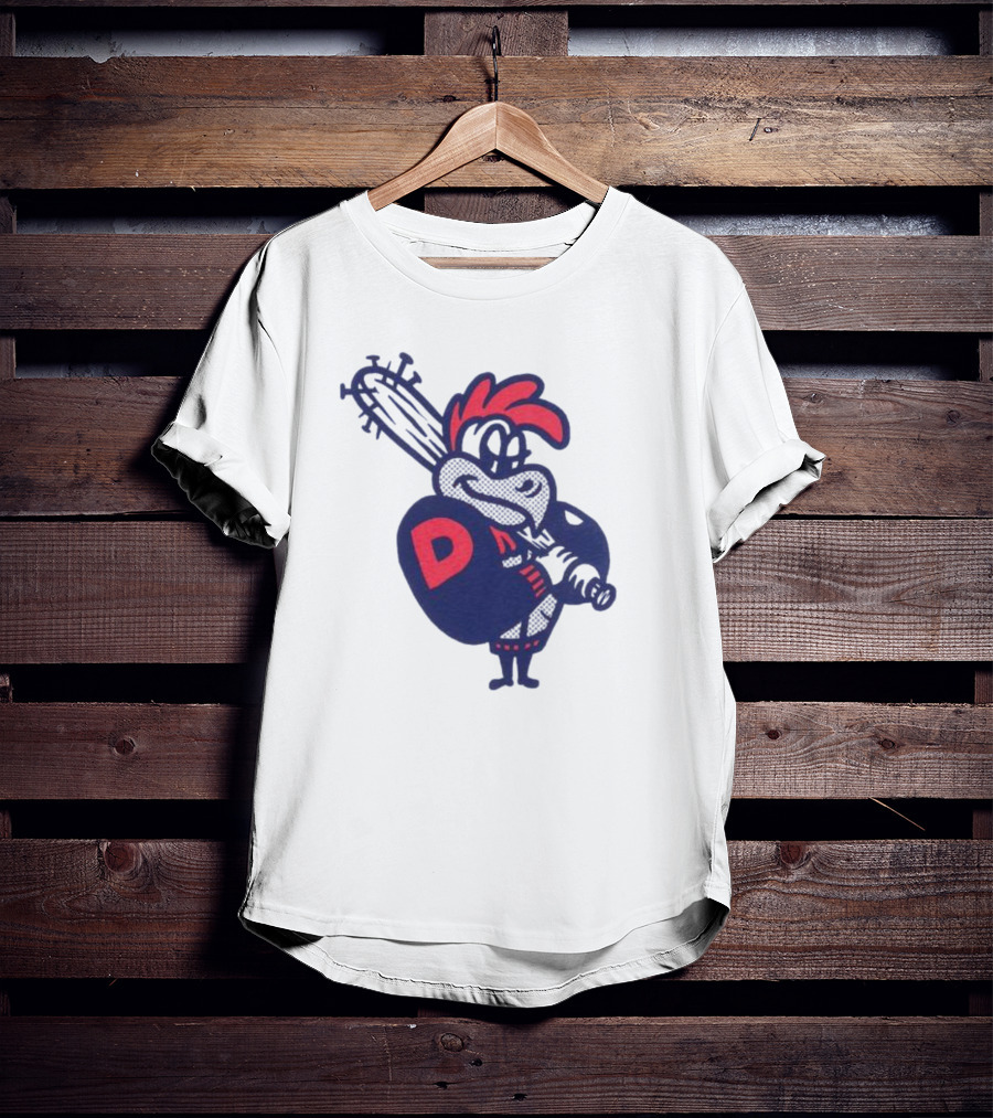 Dac Rooster Baseball Bat Retro Cartoon Character T-Shirt
