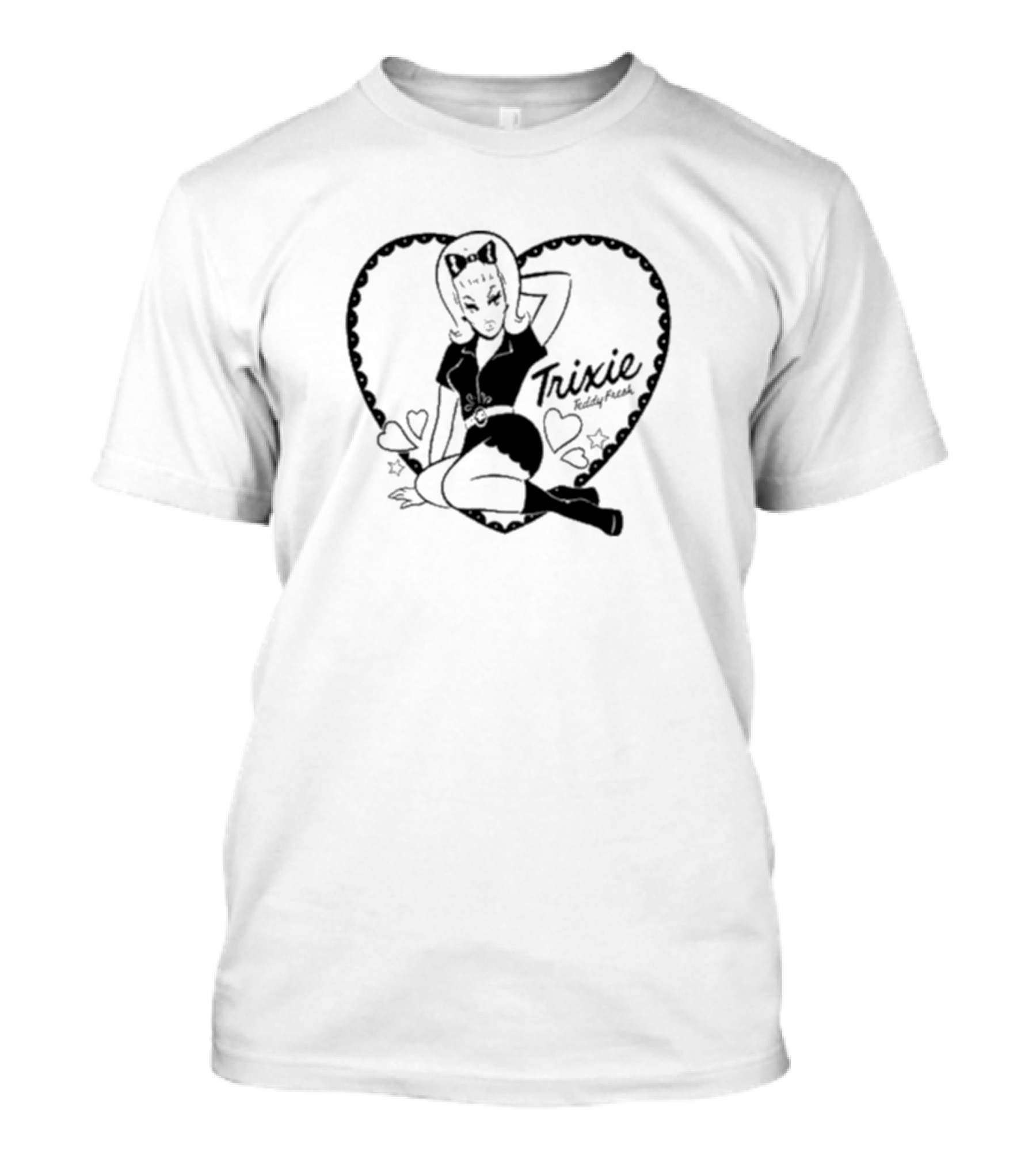 Trixie Shrunken X Teddy Fresh Heart And Stars T-Shirt