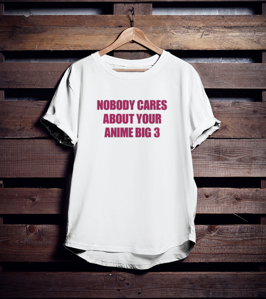 Nobody Cares About Your Anime Big 3 T-Shirt