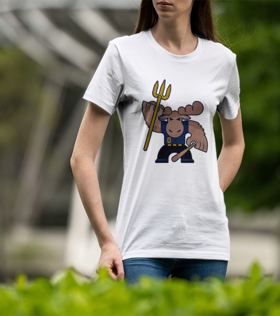Simply Seattle Home Run Mojo Moose Baseball Pose T-Shirt