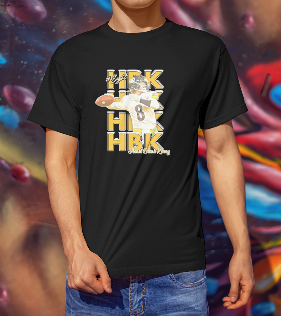 Eight HBK Heart Break Kenny Steelers Player Number 8 T-Shirt