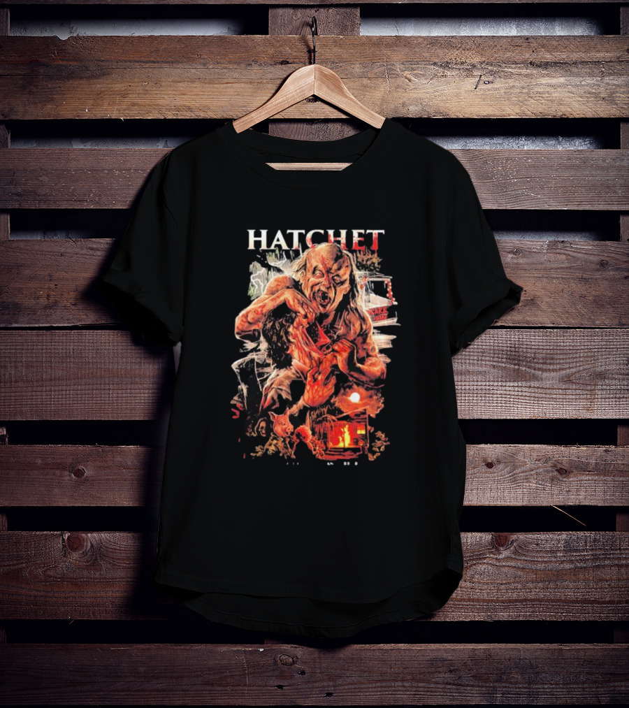 Hatchet Victor Crowley Horror Art Villain T-Shirt