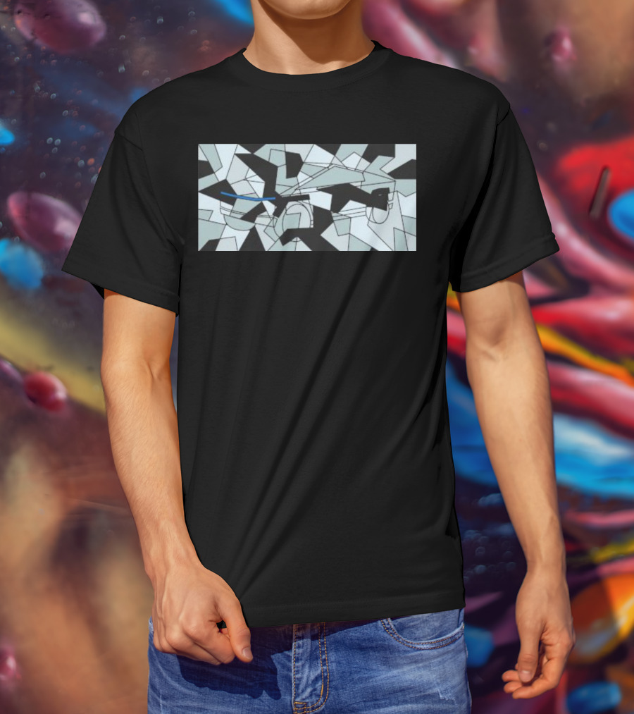 Teslaconomics Cybertruck Camo Geometric T-Shirt