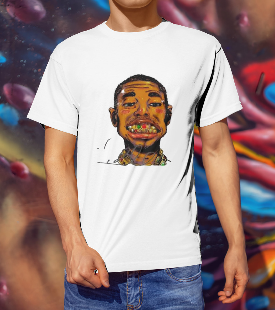 Vameee1 It’s The Way You Wear It Bold Cartoon Face T-Shirt