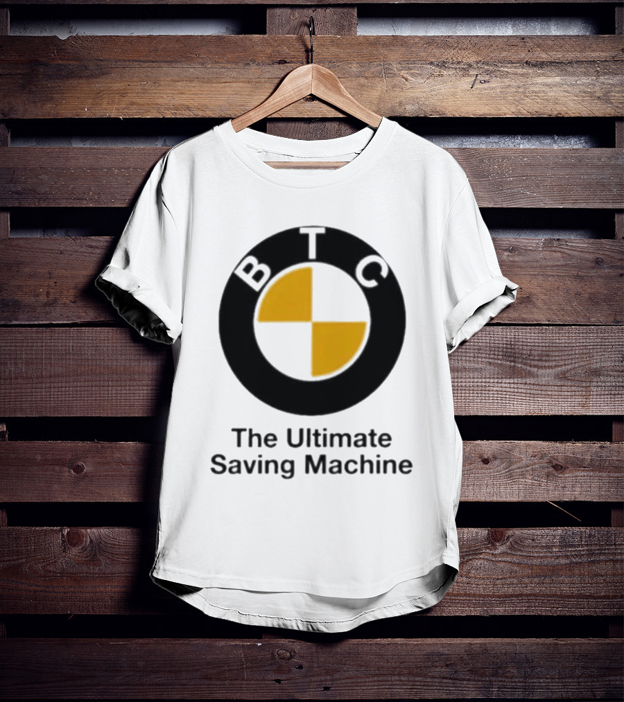 BTC The Ultimate Saving Machine Bitcoin Crash Test Dummy T-Shirt