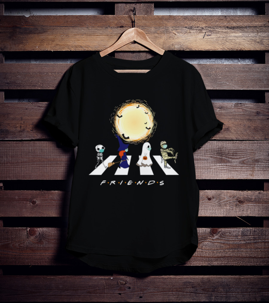 Friends Halloween Abbey Road Costume Parade T-Shirt