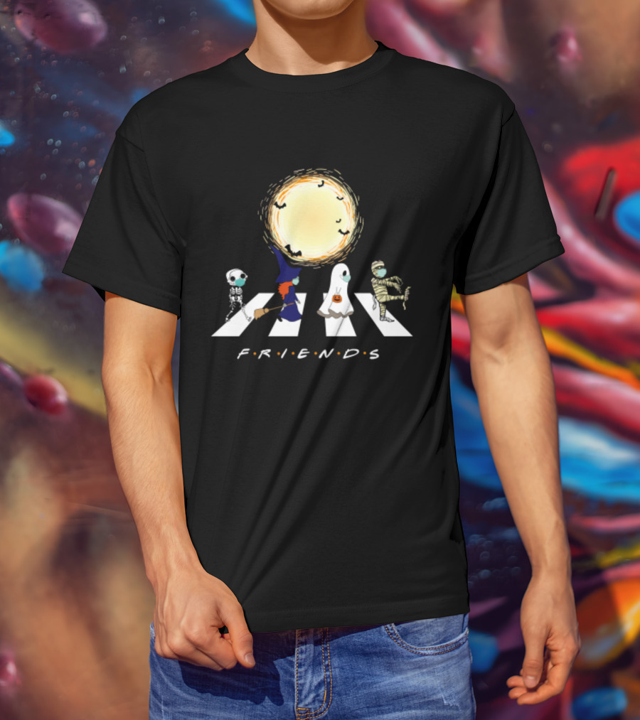 Friends Halloween Abbey Road Costume Parade T-Shirt