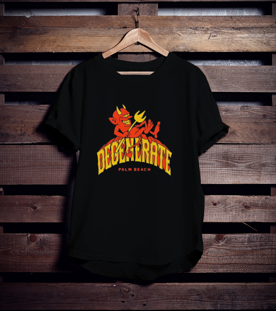 Degenerate Devil Palm Beach T-Shirt