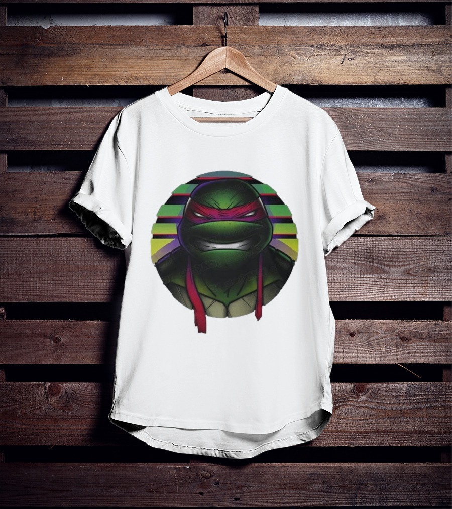 Raph Mutant Red Ninja Retro Stripes T-Shirt