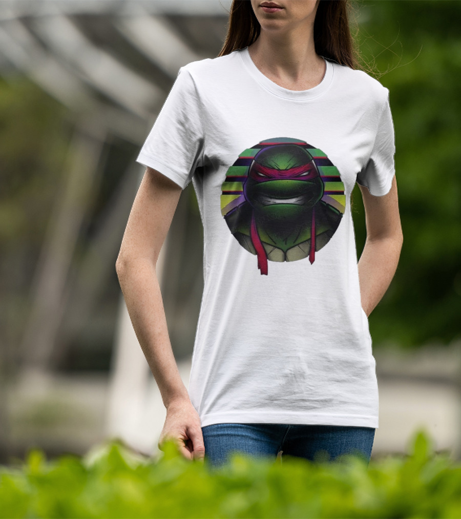 Raph Mutant Red Ninja Retro Stripes T-Shirt