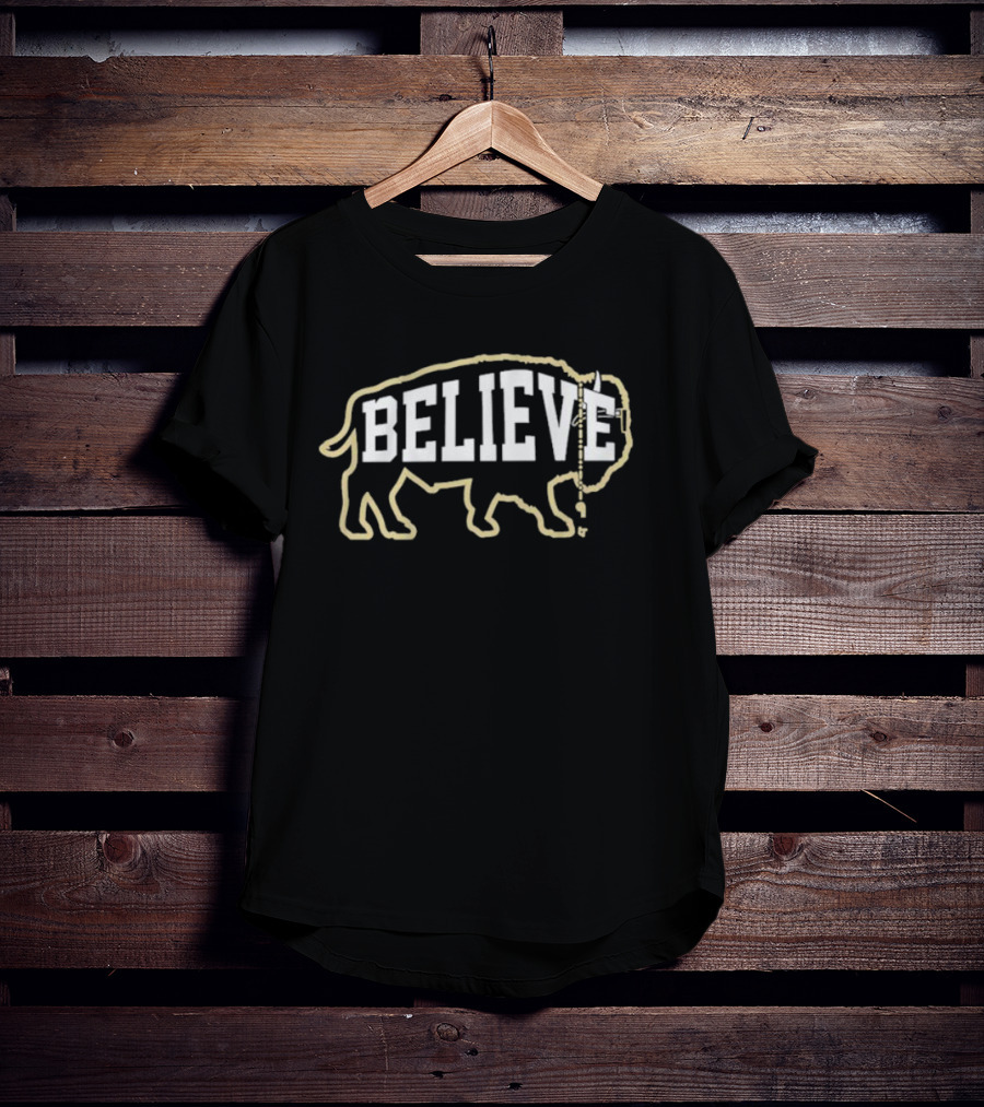 Believe Colorado Buffaloes Buffalo Outline T-Shirt