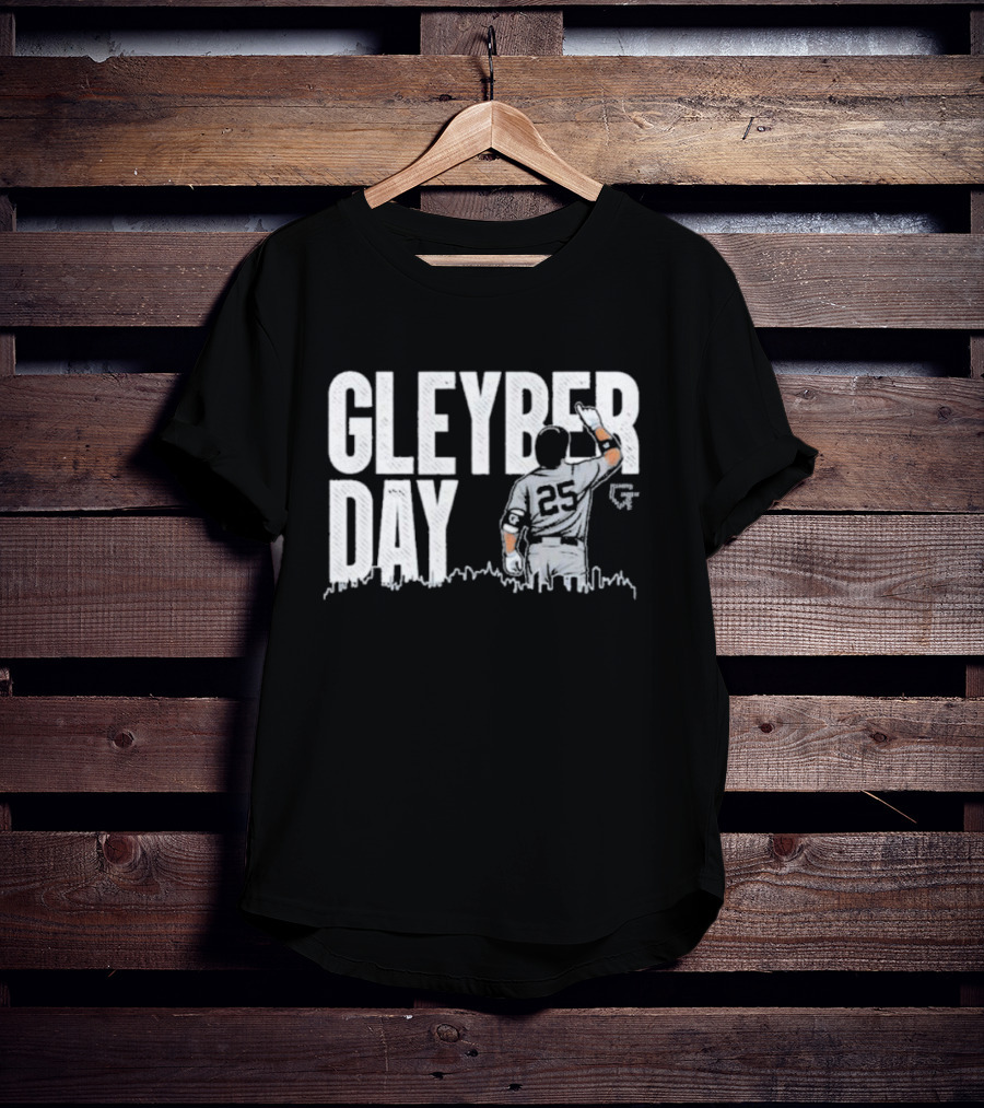 Gleyber Day Baseball Player 25 Salute With City Skyline T-Shirt