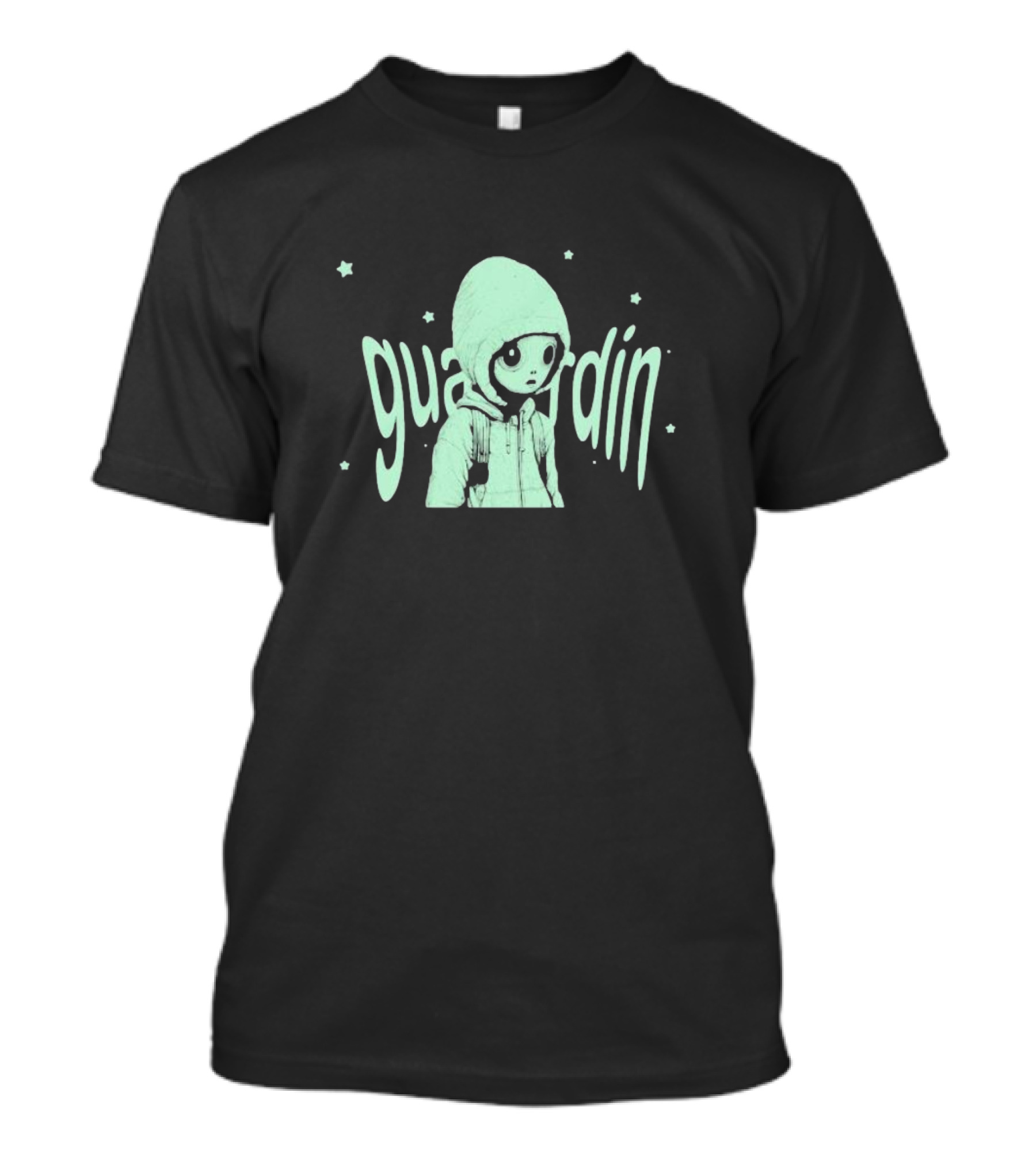 Starseeker Guardian Character In Hoodie Surrounded By Stars T-Shirt