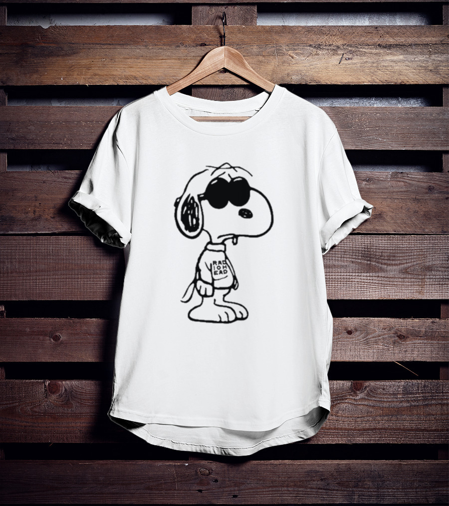 Radiohead Snoopy Peanuts Cool Dark Mode T-Shirt