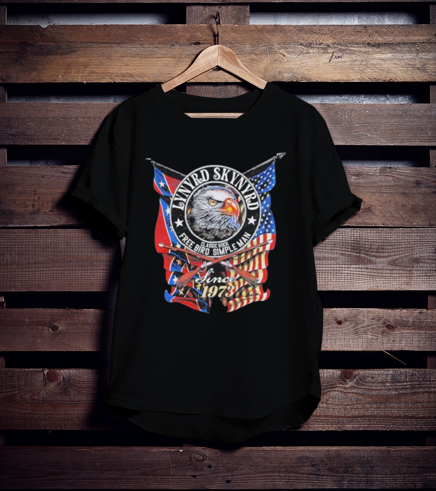Lynyrd Skynyrd Eagle Free Bird Simple Man Classic Rock Since 1973 T-Shirt